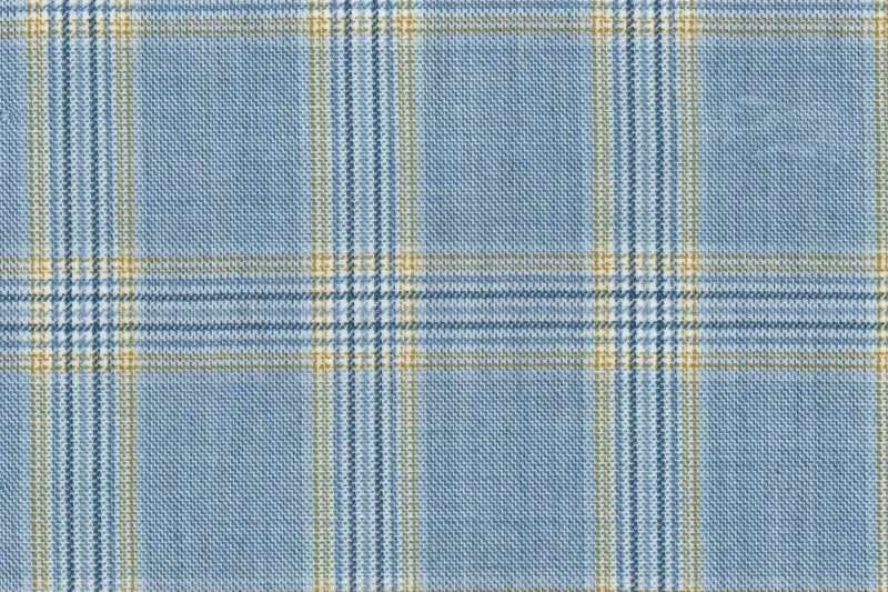 Mayfair 27204-120 LT BLUE W/YELLOW CHK fabric swatch