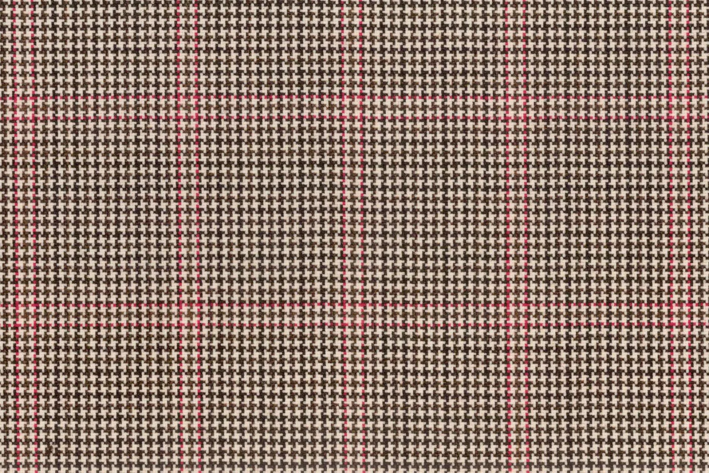 Mayfair 27213-120 BEIGE W/BERRY CHK fabric swatch
