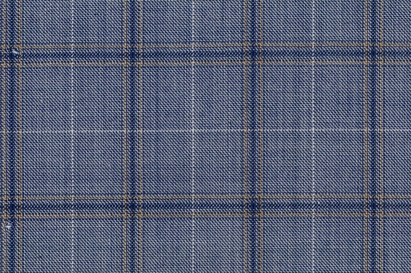 Mayfair 27537-120 BLUISH W/HAZEL WP fabric swatch