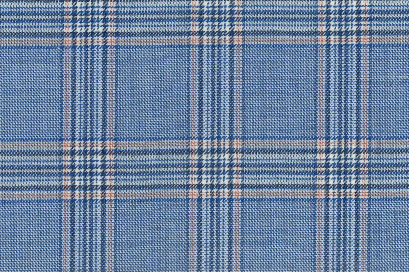 Mayfair 27546-120 LT.BLUE W/CITRUS CHK fabric swatch