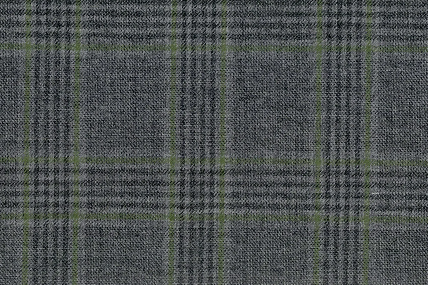 Mayfair 27547-120 M.GREY W/GREEN CHK fabric swatch