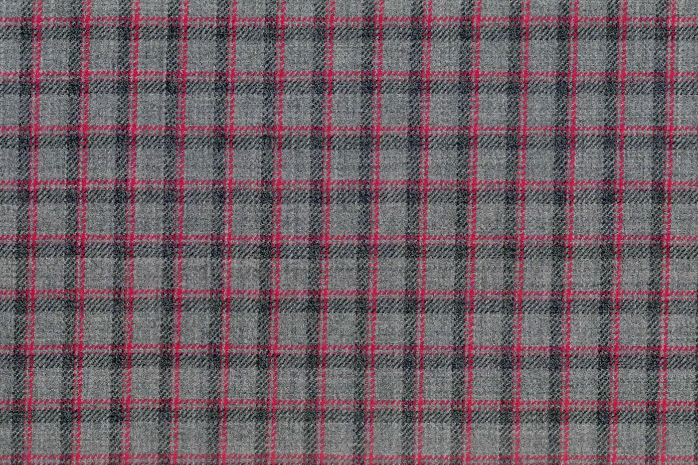Mayfair 27554-120 GREY W/RED MINI CHK fabric swatch