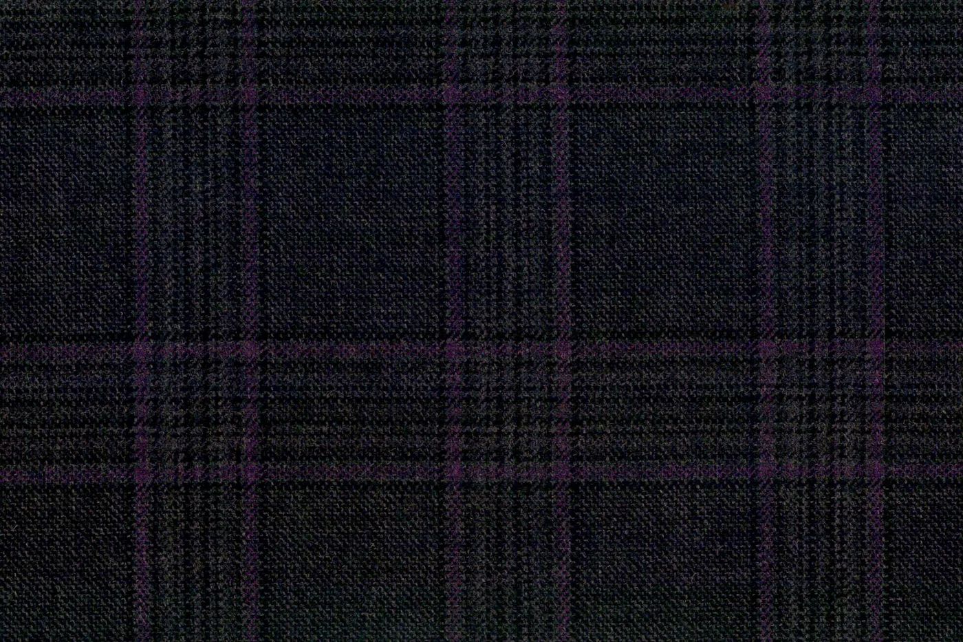 Mayfair 27558-120 GREY W/PURPLE CHK fabric swatch