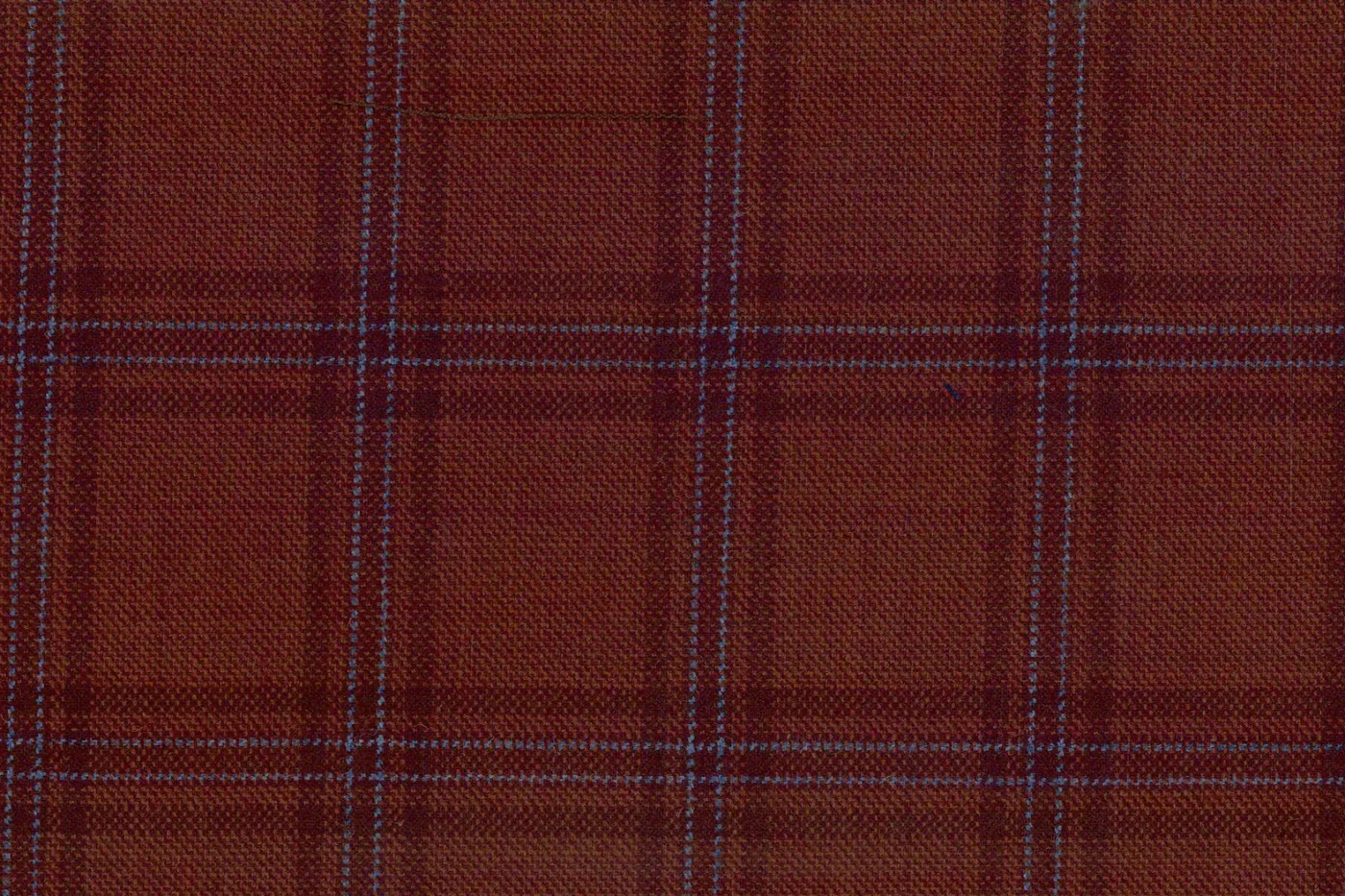 Mayfair 27561-120 RUST W/BLUE WP fabric swatch