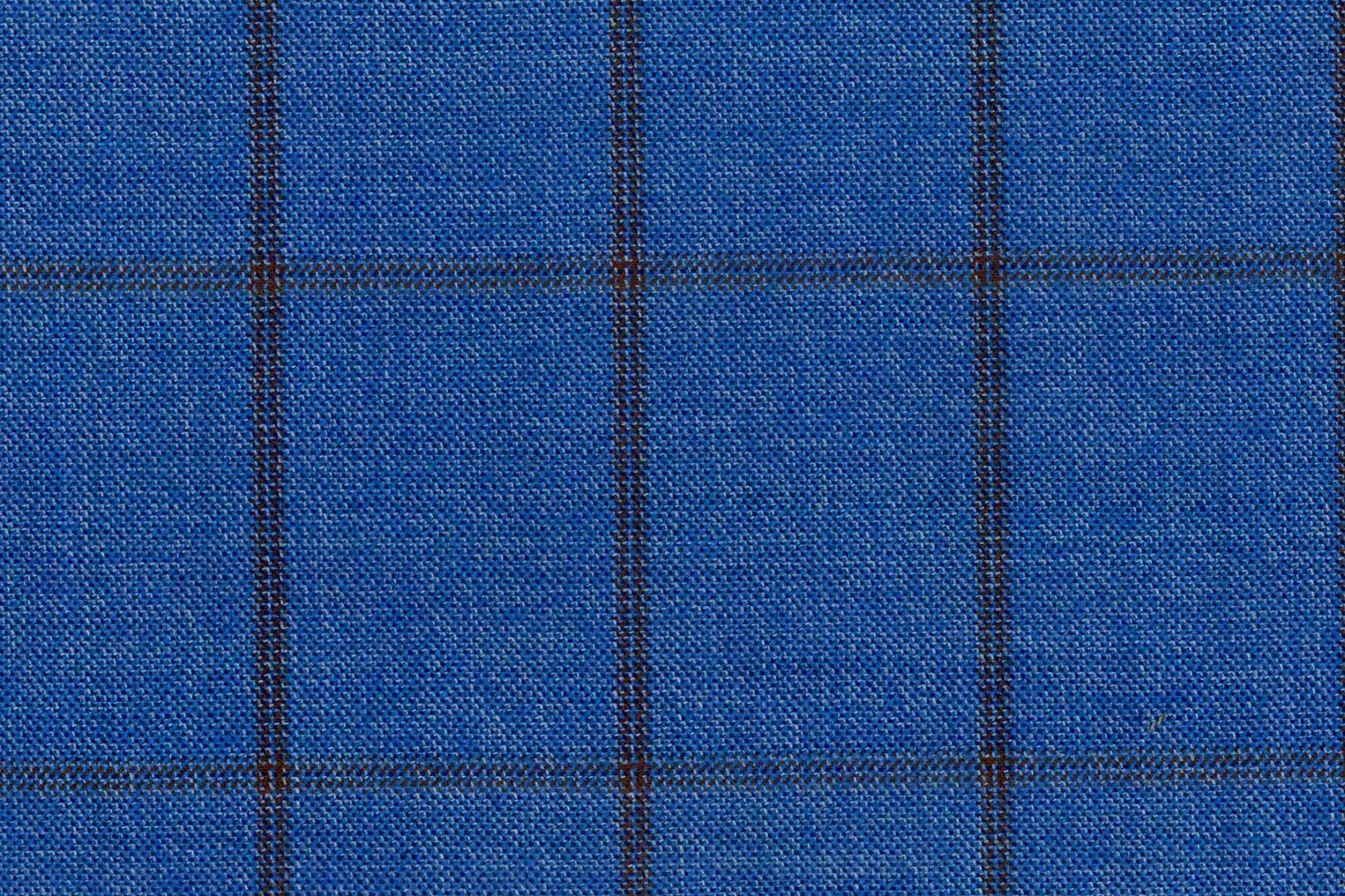 Mayfair 28068-130 LT.BLUE W/TAUPE WP fabric swatch
