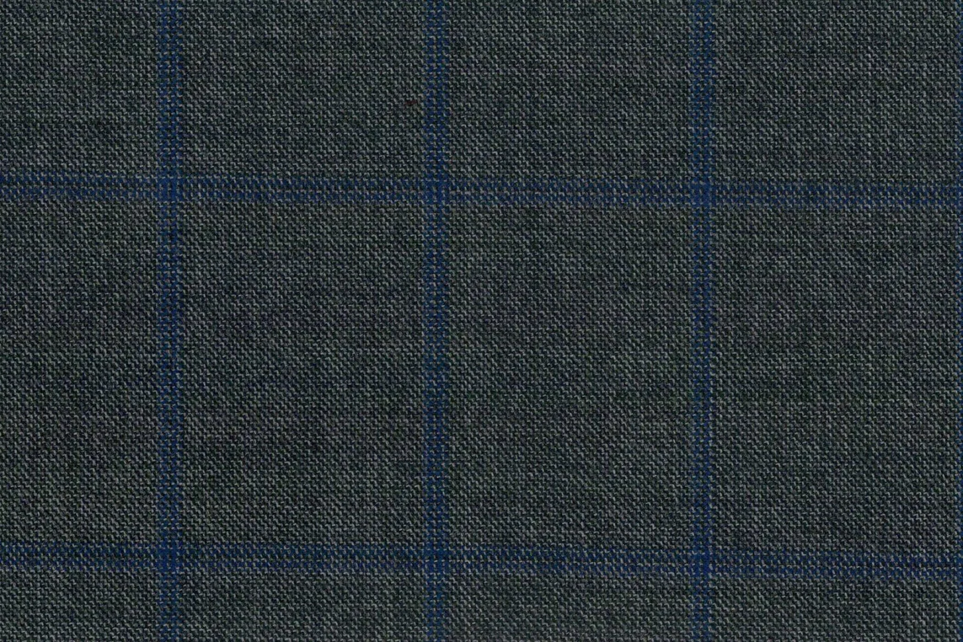 Mayfair 28069-130 GREY W/BLUE WP fabric swatch