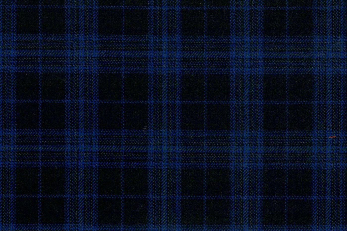 Mayfair 28076-130 BLACK W/BLUE CHK fabric swatch