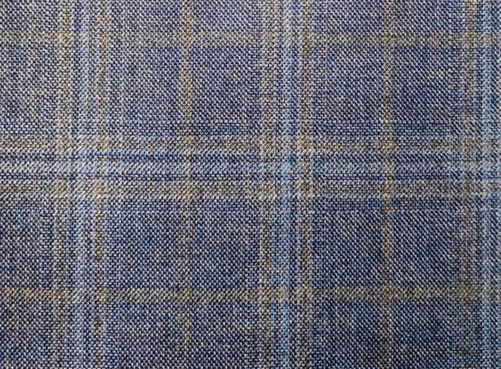 Mayfair 28078-130 LT BLUE W/ SUBTLE CHECK fabric swatch