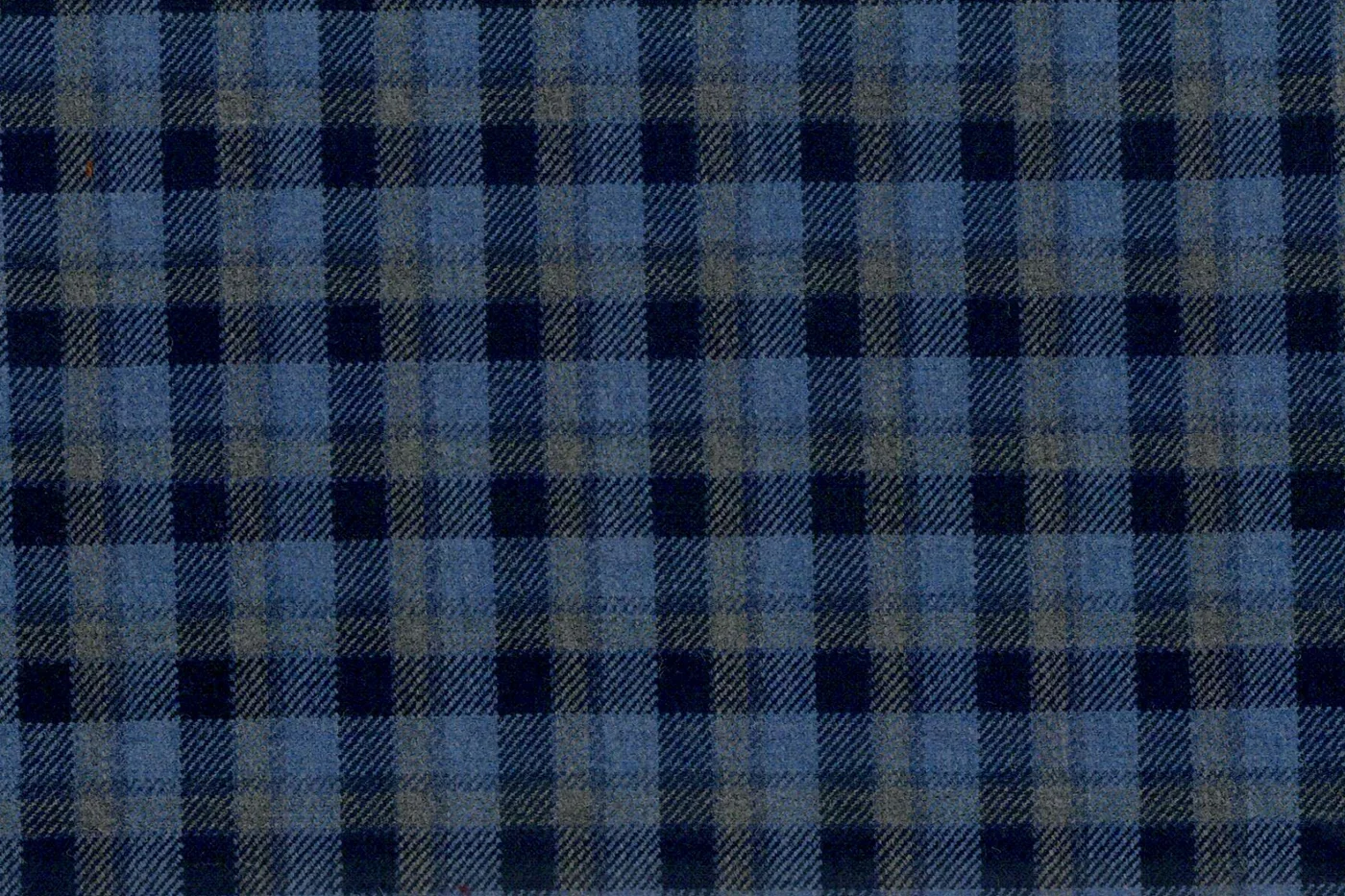 Mayfair 28087-130 BLUE W/TAN MINI CHK fabric swatch