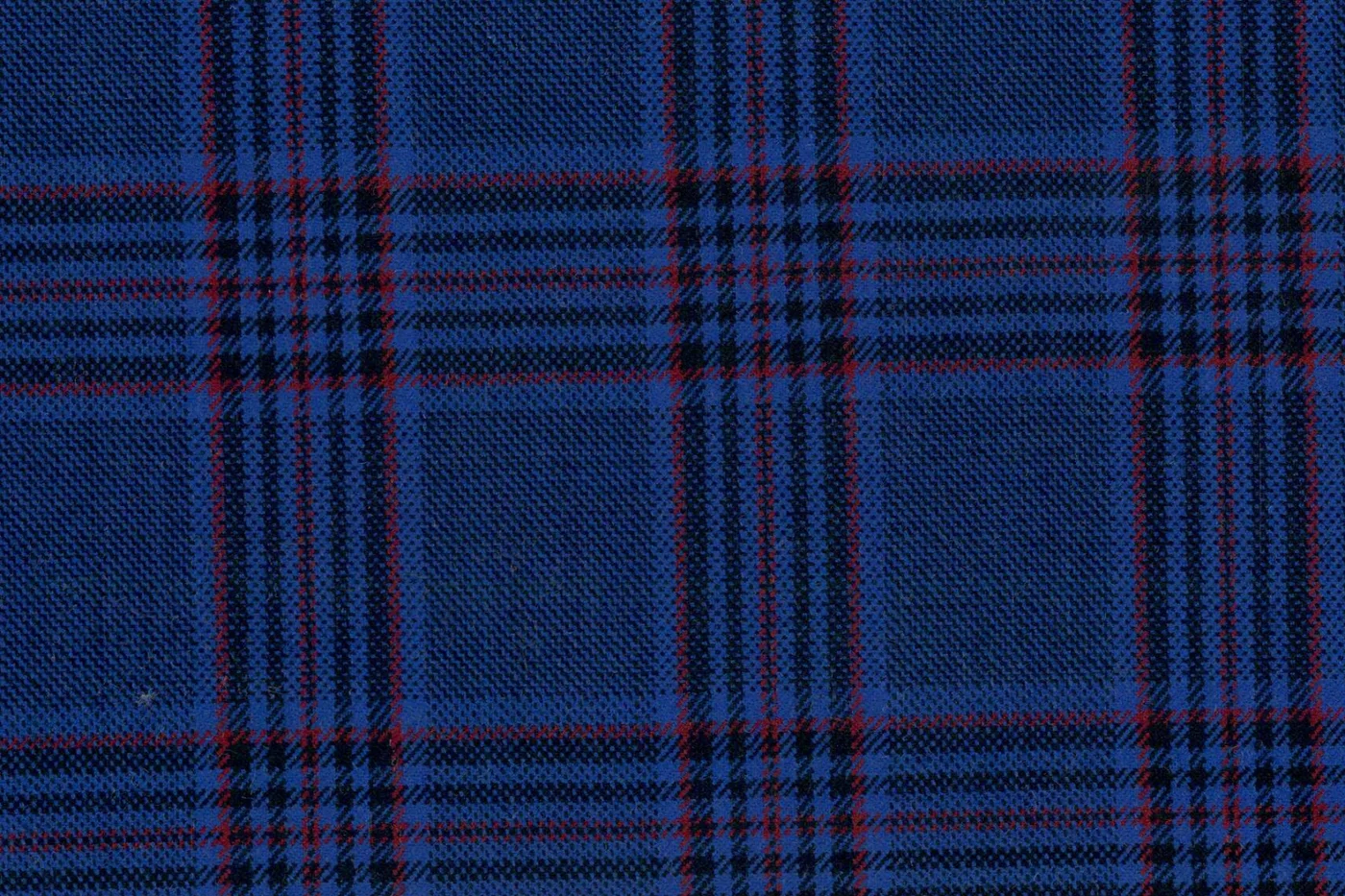 Mayfair 28304-130 MED BLUE W/RED CHECK fabric swatch