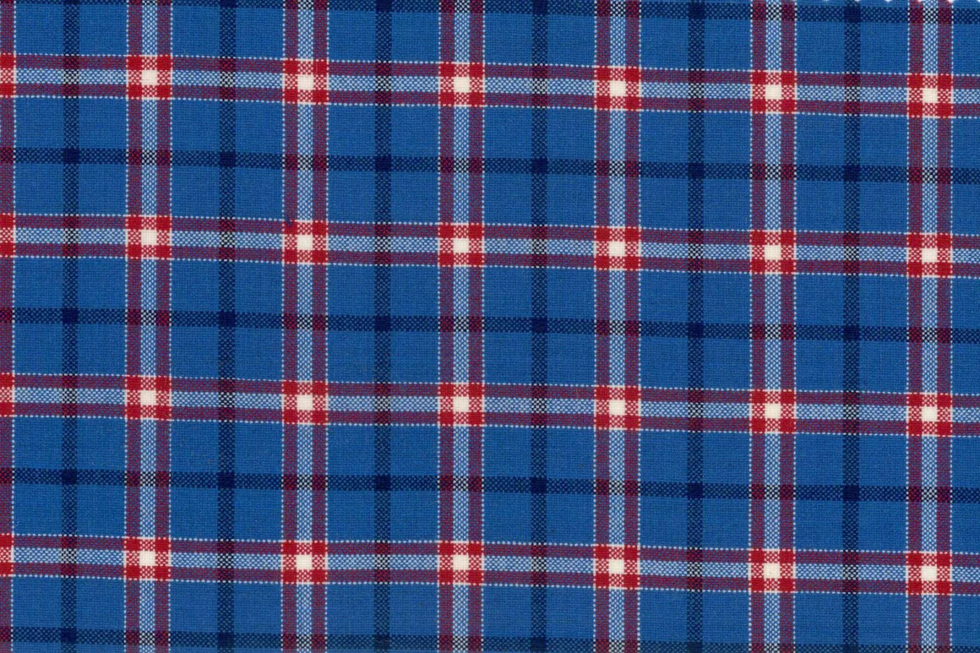 Mayfair 28313-130 MED BLUE W/RED WPANE fabric swatch