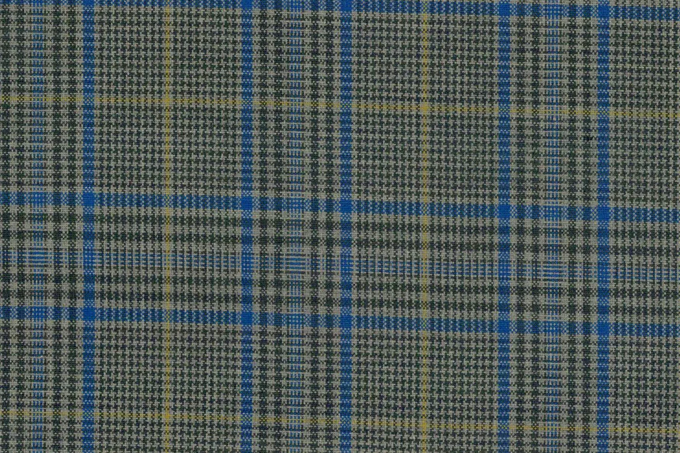 Mayfair 28324-120 GREY W/BLUE CHK fabric swatch
