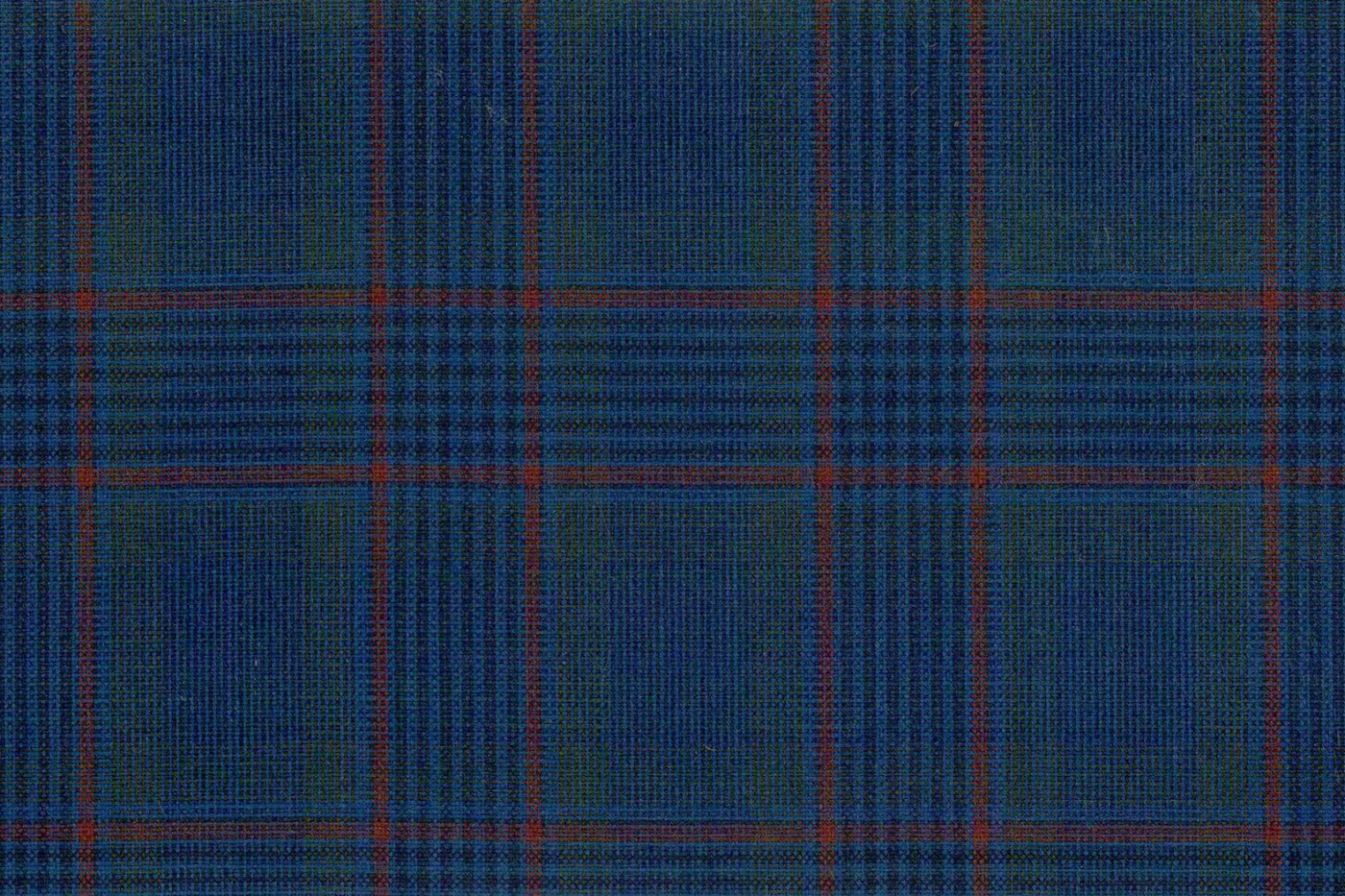 Mayfair 28325-120 BLUE W/RED CHK fabric swatch