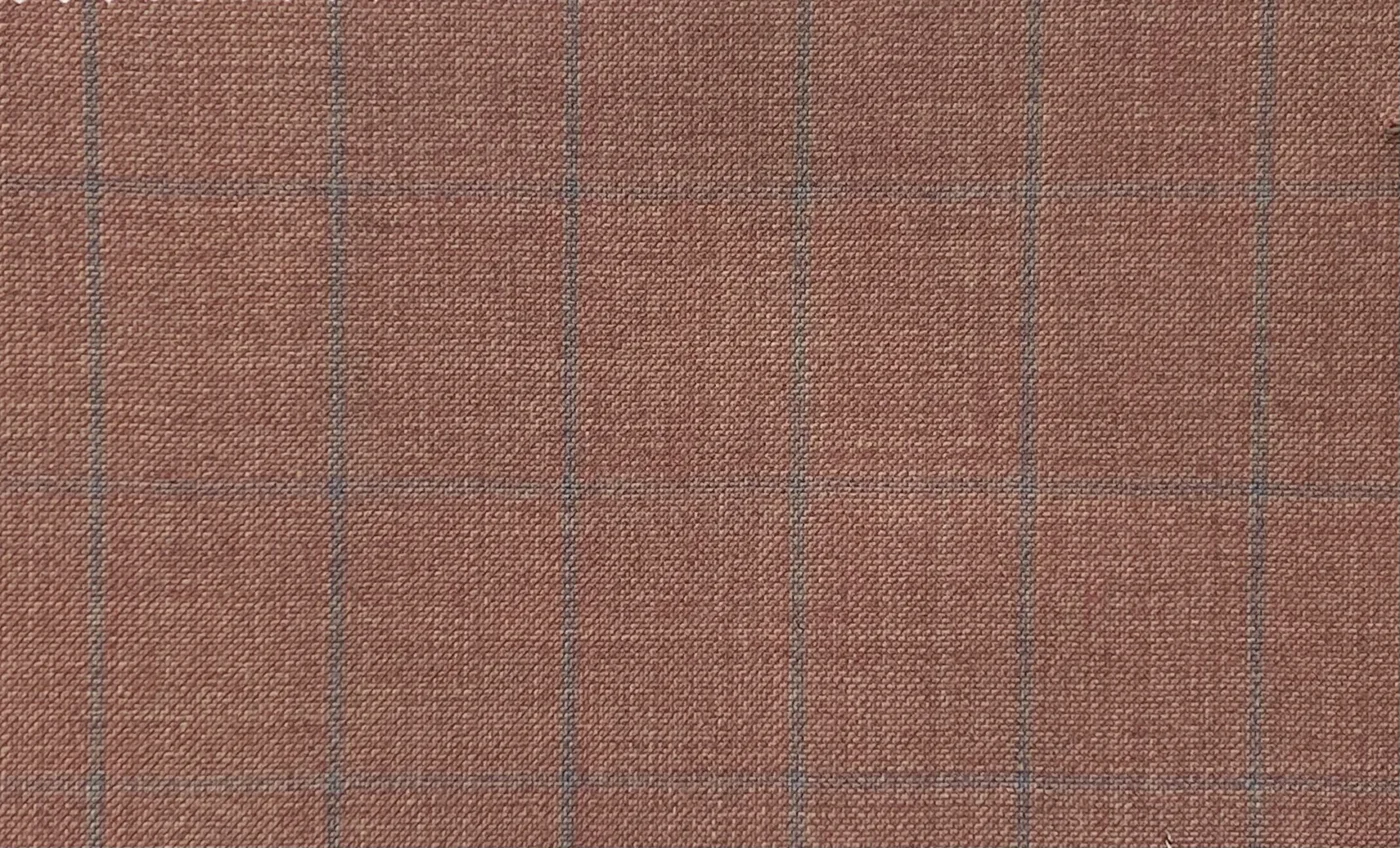 Mayfair 28792-130 BRICK W/ GREEN WP fabric swatch
