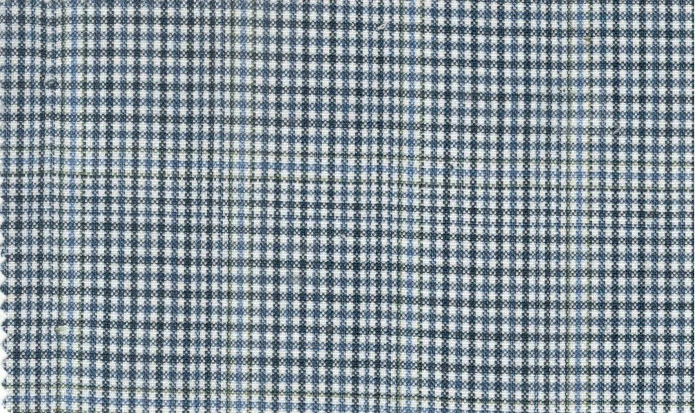 Mayfair 29308-130 Blue Grey Check fabric swatch