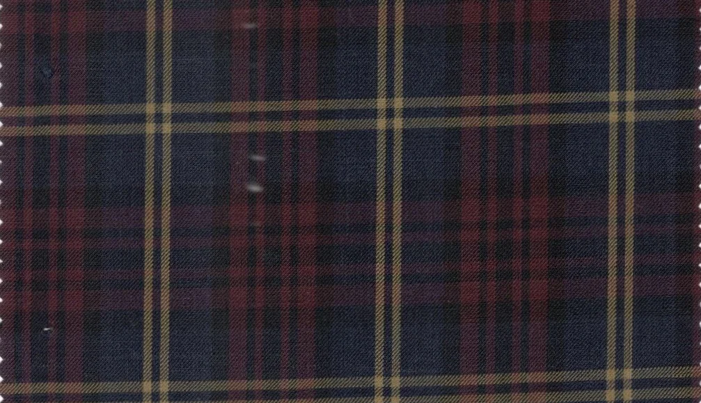 Mayfair 29959-130 Blue/Black Fancy Check fabric swatch