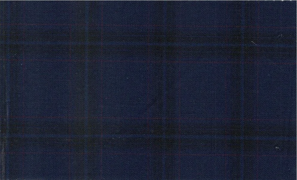 Mayfair 29965-130 Navy Fancy Check fabric swatch