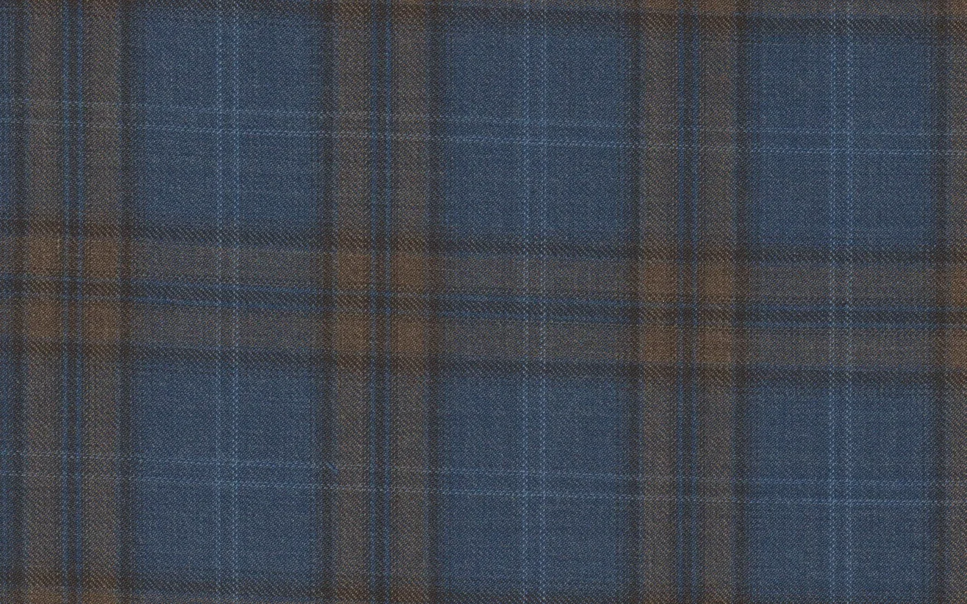 Michelangelo Sports Jacketing 28827-160 MEDIUM BLUE CHECK fabric swatch