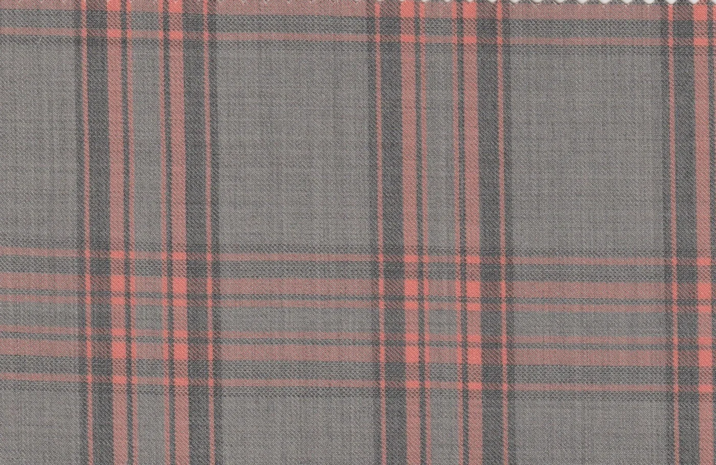 Michelangelo Sports Jacketing 28829-160 LT. GREY W/PINK CHECK fabric swatch