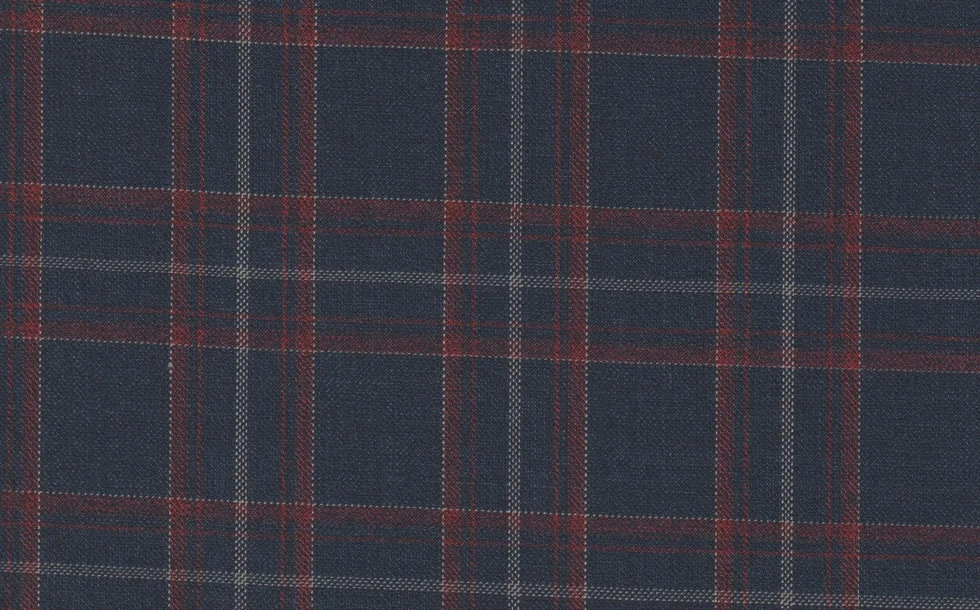 Michelangelo Sports Jacketing 28832-160 BLUE W/RED CHECK fabric swatch