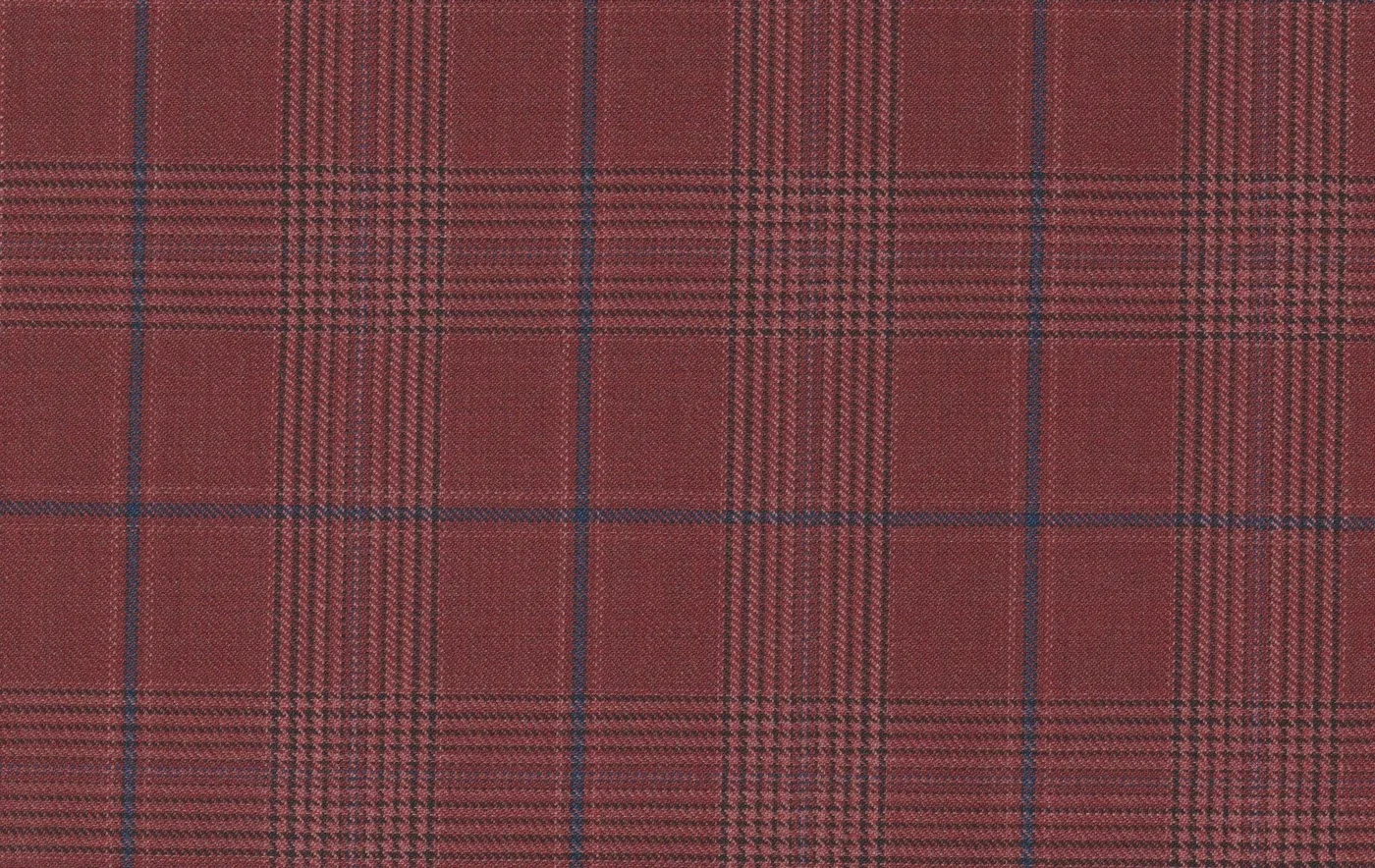Michelangelo Sports Jacketing 28837-160 RUST W/BLUE CHECK fabric swatch