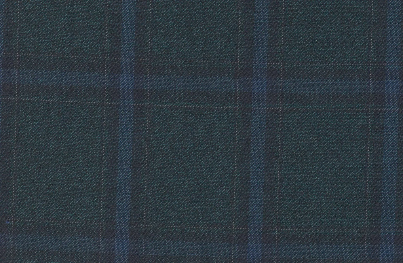 Michelangelo Sports Jacketing 28860-160 DK. GREEN W/BLUE WPANE fabric swatch