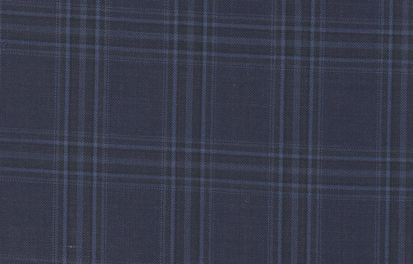 Michelangelo Sports Jacketing 28861-160 BLUE CHECK fabric swatch