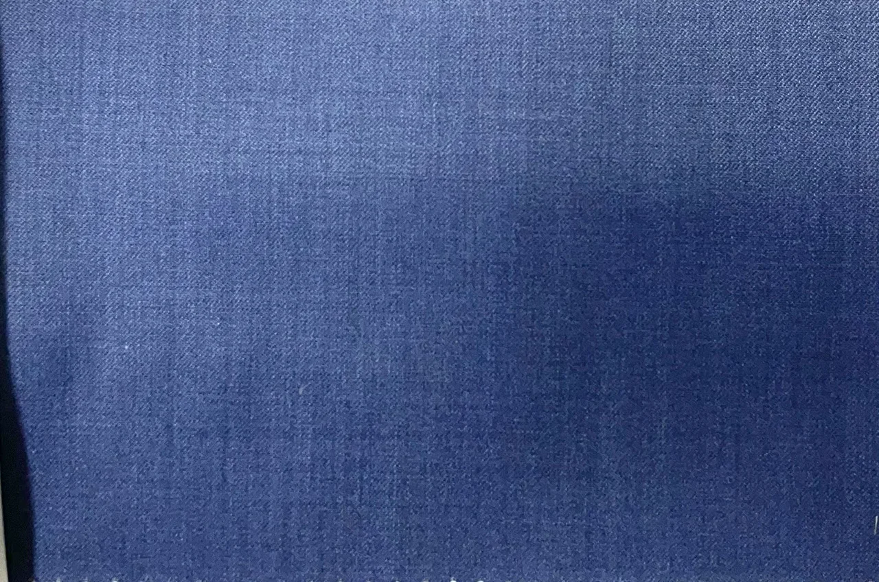Michelangelo Stretch Wool 28983-160 MELANGE BLUE fabric swatch