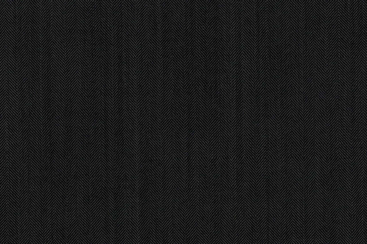 Michelangelo Stretch Wool 29007-160 DK GREY HERRINGBONE fabric swatch