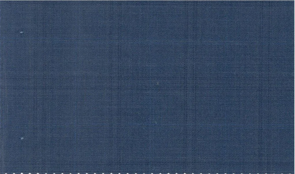 Michelangelo Stretch Wool 29849-160 Cobalt Blue Check fabric swatch