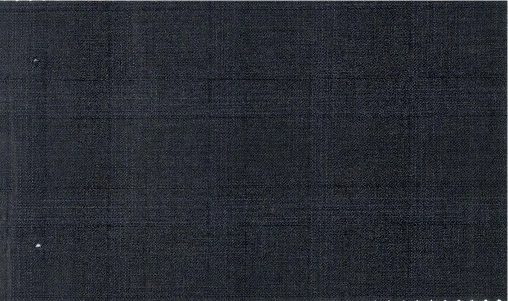 Michelangelo Stretch Wool 29858-160 Dark Grey Windowpane fabric swatch