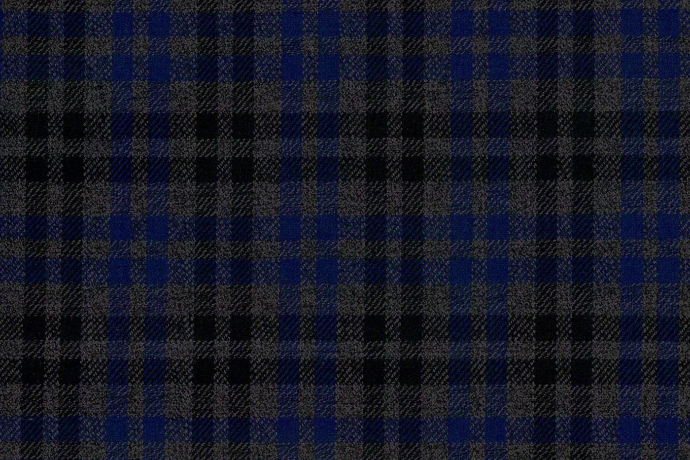 Napoli Four Seasons 27385-180 GREY W/BLUE CHECK fabric swatch
