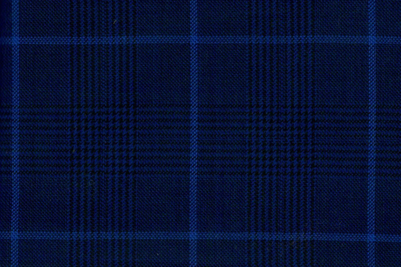 Napoli Four Seasons 27392-180 BLUE W/ROYAL BLUE CHK fabric swatch