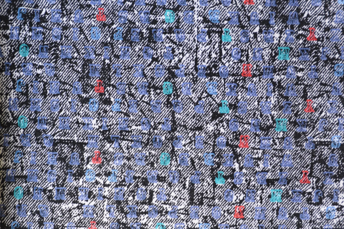 RD Shirting 28116-65 BLUISH FANCY fabric swatch