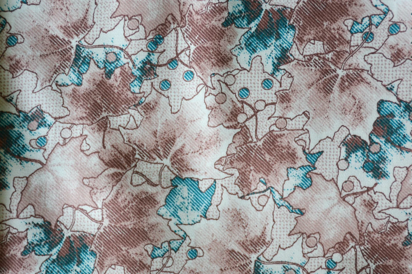 RD Shirting 28118-65 BROWNISH FANCY fabric swatch
