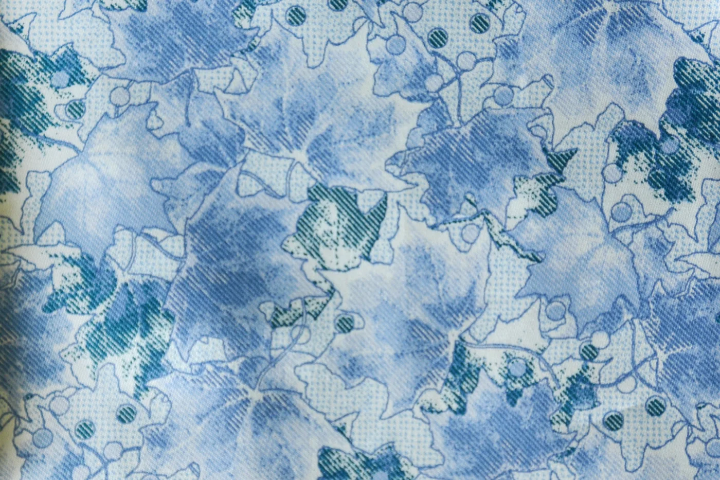 RD Shirting 28120-65 BLUE FANCY fabric swatch