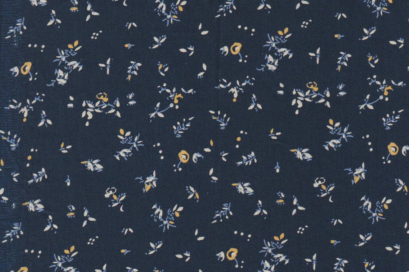 RD Shirting 28913-65 BLUE MINI FLORAL fabric swatch