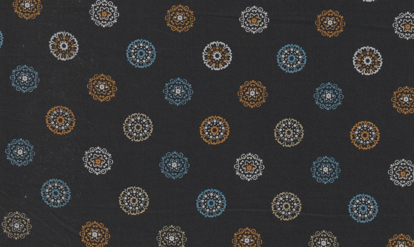 RD Shirting 28931-65 BLACK FANCY fabric swatch