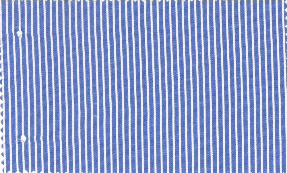 RD Shirting 29318-72 Medium Blue Stripe fabric swatch