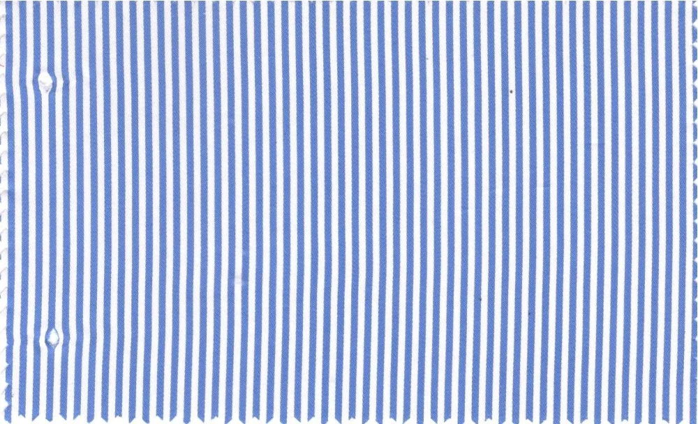 RD Shirting 29325-72 Medium Blue Stripe fabric swatch