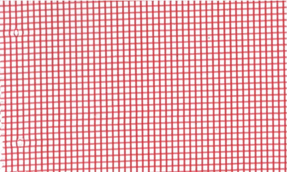 RD Shirting 29371-72 Red Check fabric swatch