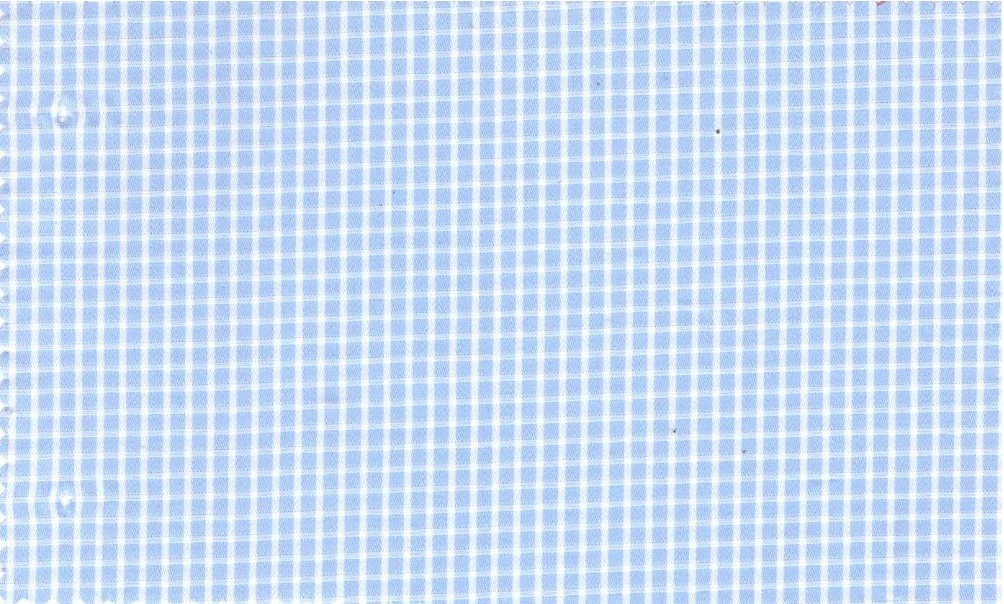 RD Shirting 29373-72 Light Blue Check fabric swatch