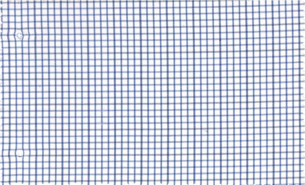 RD Shirting 29379-72 Blue Check fabric swatch