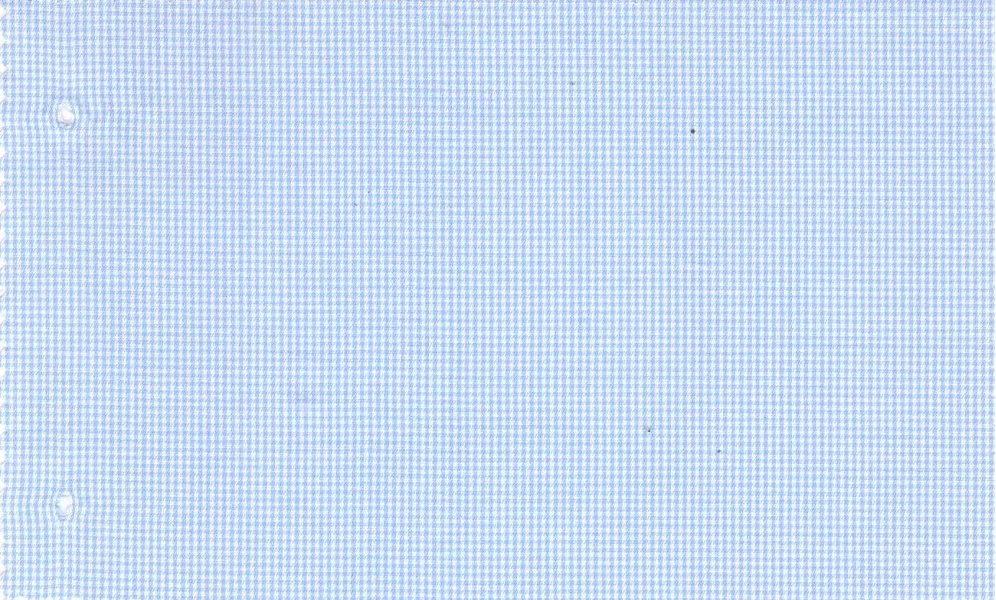 RD Shirting 29389-72 Medium Blue Mini Check fabric swatch