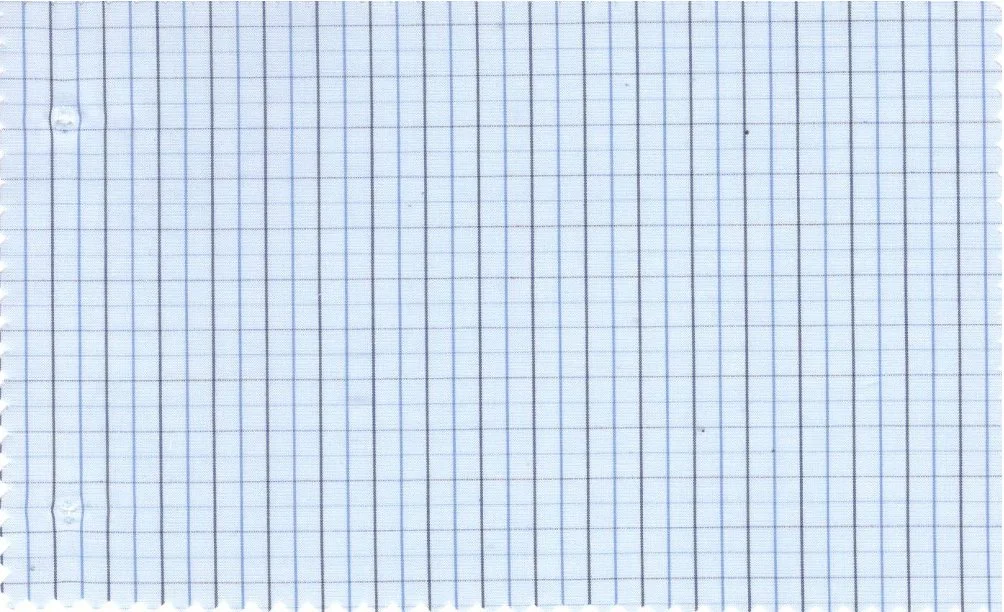 RD Shirting 29393-72 Blue Check fabric swatch