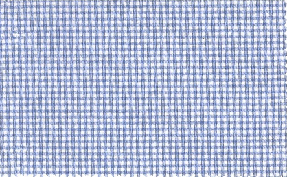 RD Shirting 29396-72 Blue Mini Check fabric swatch