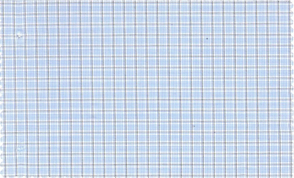RD Shirting 29397-72 Blue Check fabric swatch