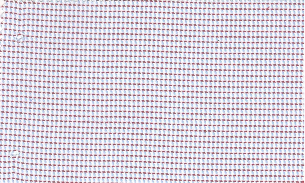 RD Shirting 29400-72 Blue W/Red Self fabric swatch