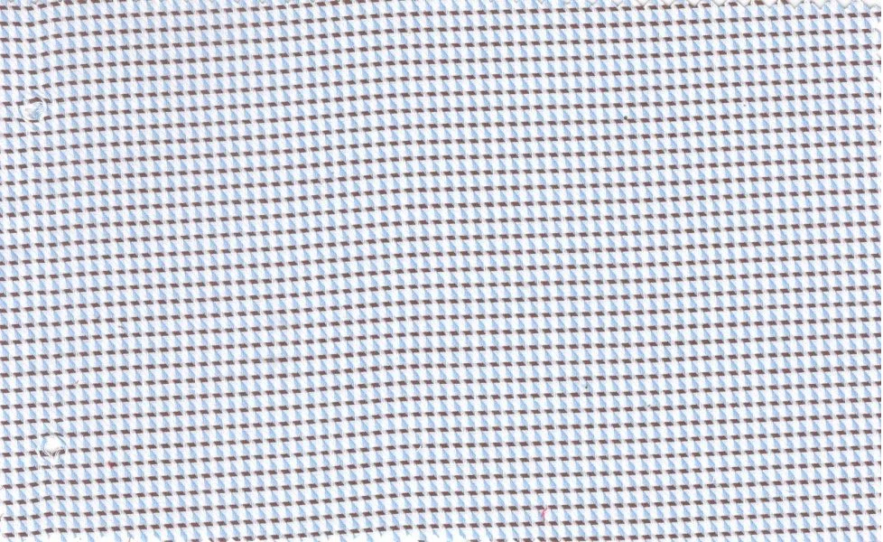 RD Shirting 29401-72 Blue W/Brown Self fabric swatch