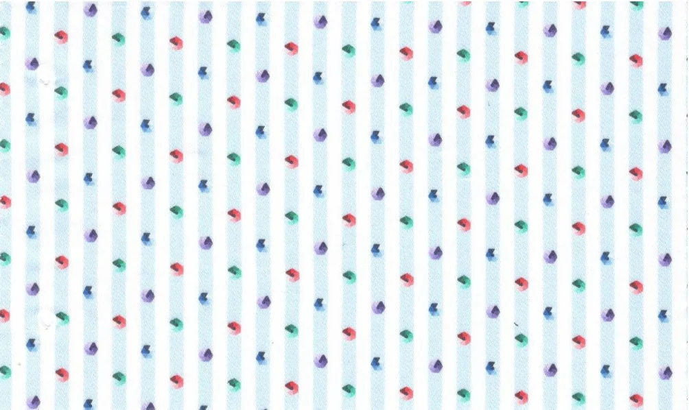 RD Shirting 29568-78 Blue Fancy Gems fabric swatch